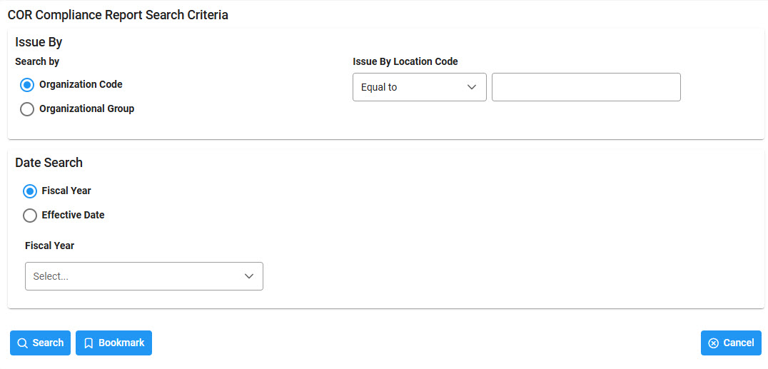 The image provides a preview of the JAM Detailed GPC Appointment Status Report Search Page.