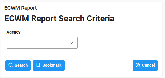The image provides a preview of the ECWM Report Criteria Overview.