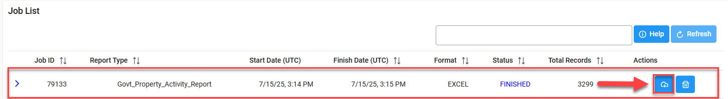 The image provides a preview of the Task Job List location.