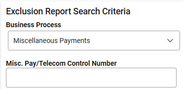 The image provides a preview of the Records Exclusion Report Example Overview.