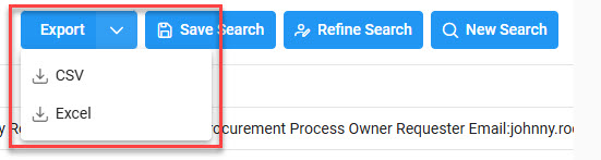 The image provides a preview of the Records Exclusion Report Search Overview.