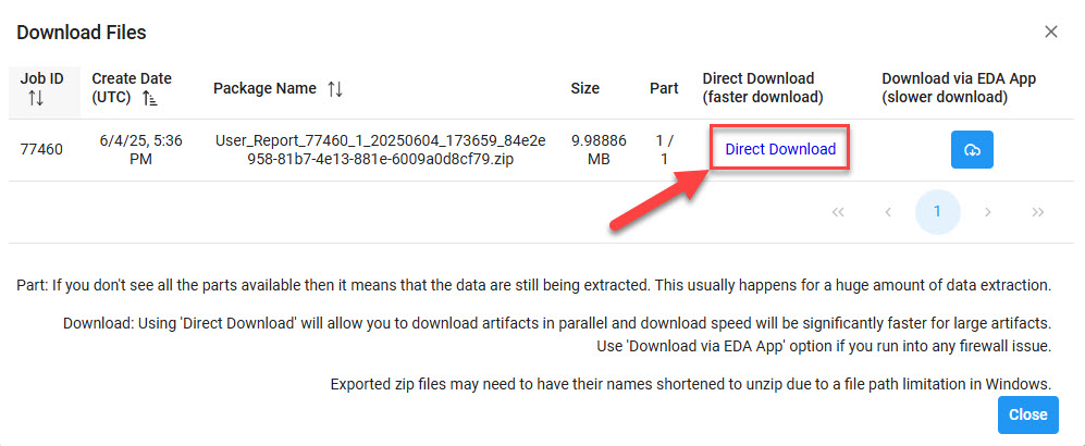 The image provides a preview of the User Report Results Overview.