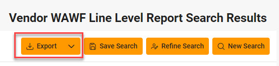 The image provides a preview of the Vendor Line Level Information Report Results Overview.