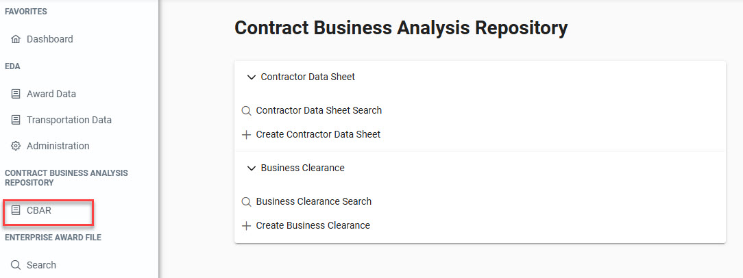 The image provides a preview of the EDA CBAR link