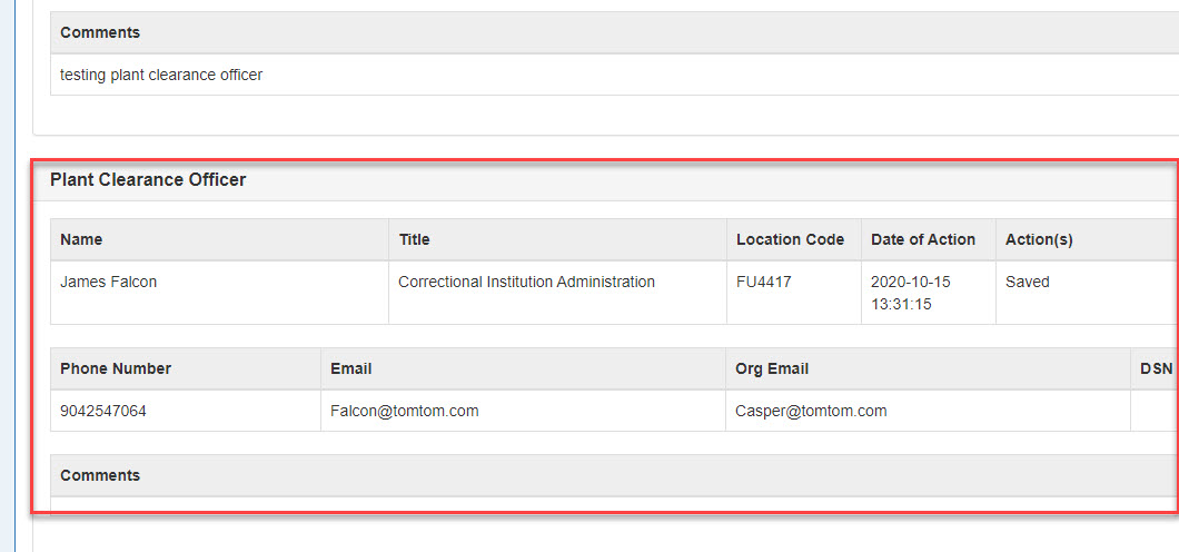 This image displays a user viewing the history tab 