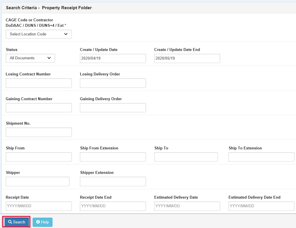GFP Training Government Receiver Role PIEE