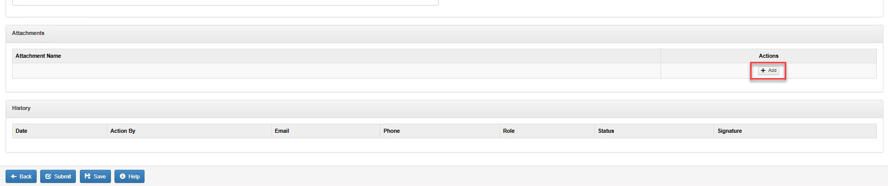 The image provides a preview of the Attachments section.