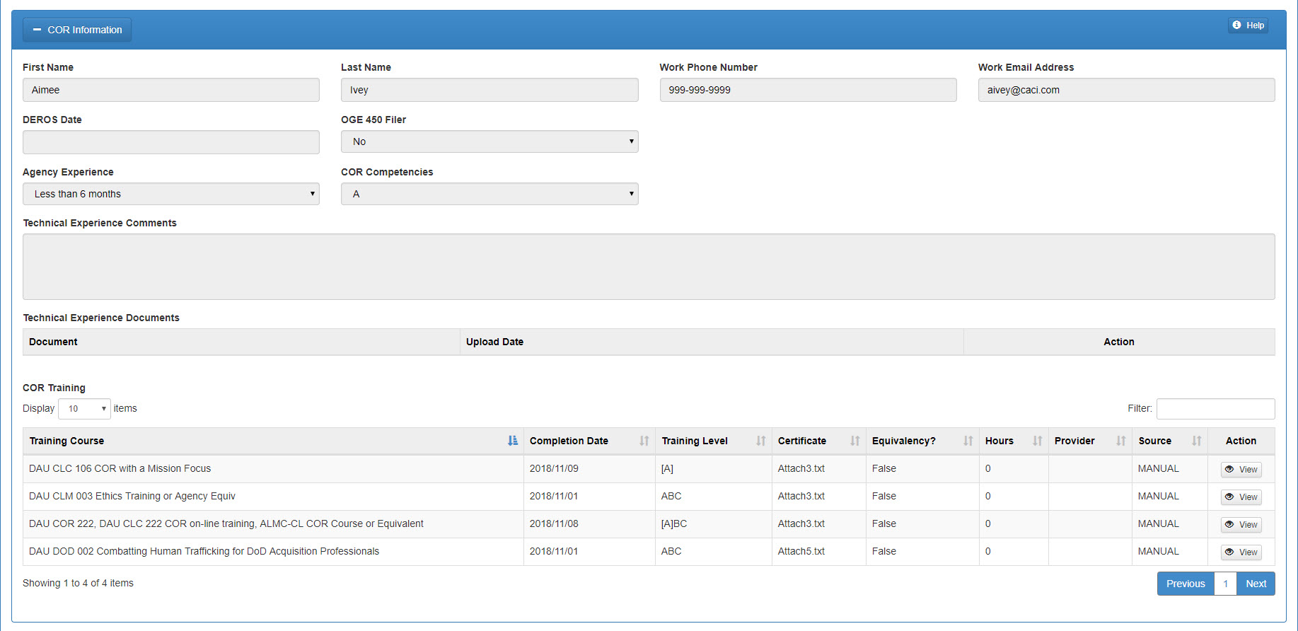 The image provides a preview of the COR Surveillance File Overview.