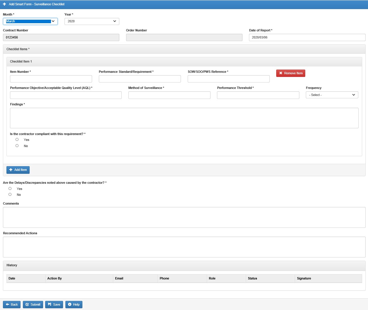 The image provides a preview of the Surveillance Checklist Overview.